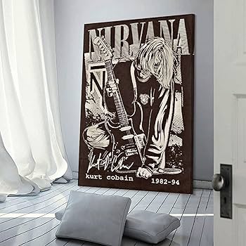 カートコバーン　ポスター Amazon.co.jp: A4 額付き ポスター カートコバーン Kurt Cobain